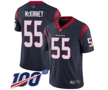 Nike Texans #55 Benardrick McKinney Navy Blue Team Color Men's Stitched NFL 100th Season Vapor Limited Jersey