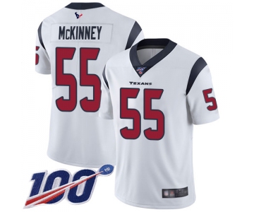 Nike Texans #55 Benardrick McKinney White Men's Stitched NFL 100th Season Vapor Limited Jersey