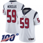 Nike Texans #59 Whitney Mercilus White Men's Stitched NFL 100th Season Vapor Limited Jersey