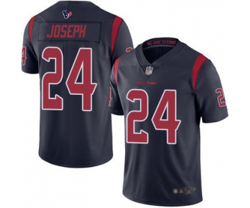 Texans #24 Johnathan Joseph Navy Blue Men's Stitched Football Limited Rush Jersey