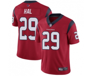 Texans #29 Andre Hal Red Alternate Men's Stitched Football Vapor Untouchable Limited Jersey