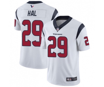 Texans #29 Andre Hal White Men's Stitched Football Vapor Untouchable Limited Jersey
