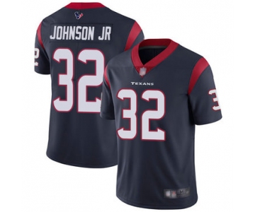 Texans #32 Lonnie Johnson Jr. Navy Blue Team Color Men's Stitched Football Vapor Untouchable Limited Jersey