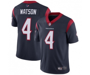 Texans #4 Deshaun Watson Navy Blue Team Color Men's Stitched Football Vapor Untouchable Limited Jersey