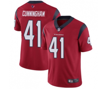 Texans #41 Zach Cunningham Red Alternate Men's Stitched Football Vapor Untouchable Limited Jersey