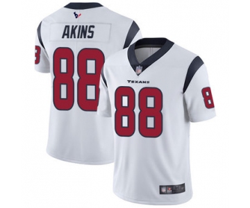 Texans #88 Jordan Akins White Men's Stitched Football Vapor Untouchable Limited Jersey