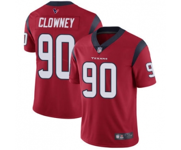 Texans #90 Jadeveon Clowney Red Alternate Men's Stitched Football Vapor Untouchable Limited Jersey