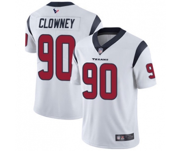 Texans #90 Jadeveon Clowney White Men's Stitched Football Vapor Untouchable Limited Jersey