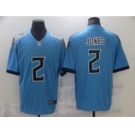 Men Tennessee Titans Julio Jones #2 Light Blue Vapor Untouchable Limited Jersey