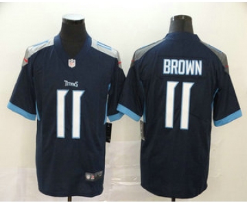 Men's Tennessee Titans #11 A.J. Brown Nike Navy Blue New 2018 Vapor Untouchable Limited Jersey