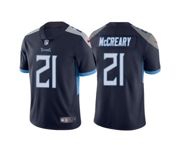 Men's Tennessee Titans #21 Roger McCreary Navy Vapor Untouchable Stitched Jersey