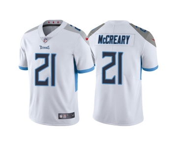 Men's Tennessee Titans #21 Roger McCreary White Vapor Untouchable Stitched Jersey