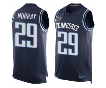 Men's Tennessee Titans #29 DeMarco Murray Navy Blue Hot Pressing Player Name & Number Nike NFL Tank Top Jersey