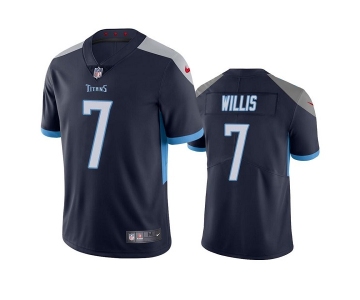 Men's Tennessee Titans #7 Malik Willis Navy Vapor Untouchable Stitched Jersey