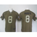 Men's Tennessee Titans #8 Marcus Mariota Green Salute To Service 2015 NFL Nike Limited Jersey