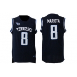Men's Tennessee Titans #8 Marcus Mariota Navy Blue Nike Tank Top Stitched NFL Limited Jersey