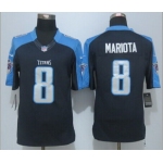 Men's Tennessee Titans #8 Marcus Mariota Nike Navy Blue Limited Jersey