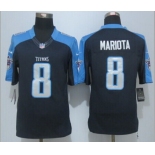 Men's Tennessee Titans #8 Marcus Mariota Nike Navy Blue Limited Jersey