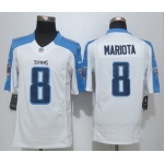 Men's Tennessee Titans #8 Marcus Mariota Nike White Limited Jersey