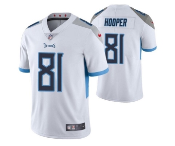 Men's Tennessee Titans #81 Austin Hooper White Vapor Untouchable Stitched Jersey