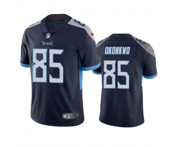 Men's Tennessee Titans #85 Chig Okonkwo Navy Vapor Untouchable Stitched Jersey