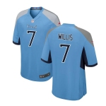Men's Womens Youth Kids Tennessee Titans #7 Malik Willis Nike Light Blue Stitched NFL Vapor Untouchable Limited Jersey