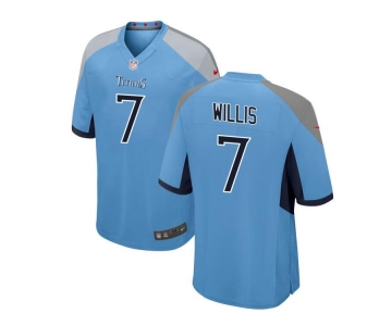 Men's Womens Youth Kids Tennessee Titans #7 Malik Willis Nike Light Blue Stitched NFL Vapor Untouchable Limited Jersey