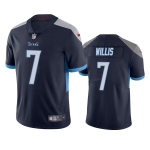 Men's Womens Youth Kids Tennessee Titans #7 Malik Willis Nike Navy Blue Alternate Stitched NFL Vapor Untouchable Limited Jersey