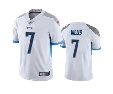 Men's Womens Youth Kids Tennessee Titans #7 Malik Willis Nike White Stitched NFL Vapor Untouchable Limited Jersey