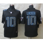 Nike Tennessee Titans #10 Jake Locker Black Impact Limited Jersey