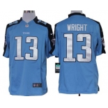 Nike Tennessee Titans #13 Kendall Wright Light Blue Limited Jersey