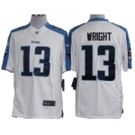 Nike Tennessee Titans #13 Kendall Wright White Limited Jersey