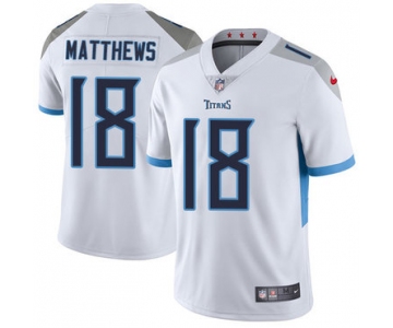Nike Tennessee Titans #18 Rishard Matthews White Men's Stitched NFL Vapor Untouchable Limited Jersey