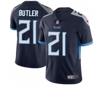 Nike Tennessee Titans #21 Malcolm Butler Navy Blue Alternate Men's Stitched NFL Vapor Untouchable Limited Jersey