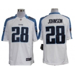 Nike Tennessee Titans #28 Chris Johnson White Limited Jersey