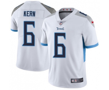 Nike Tennessee Titans #6 Brett Kern White Men's Stitched NFL Vapor Untouchable Limited Jersey