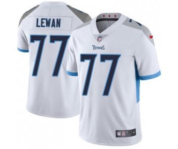 Nike Tennessee Titans #77 Taylor Lewan White Men's Stitched NFL Vapor Untouchable Limited Jersey