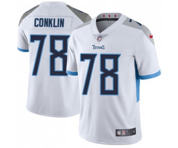 Nike Tennessee Titans #78 Jack Conklin White Men's Stitched NFL Vapor Untouchable Limited Jersey