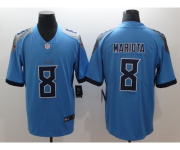 Nike Tennessee Titans 8 Marcus Mariota Light Blue New 2018 Vapor Untouchable Limited Jersey