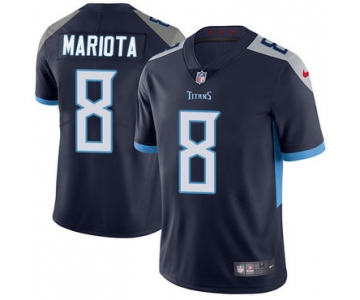 Nike Tennessee Titans #8 Marcus Mariota Navy Blue Alternate Men's Stitched NFL Vapor Untouchable Limited Jersey