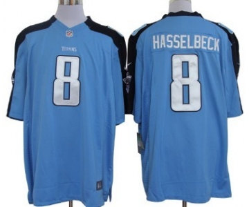 Nike Tennessee Titans #8 Matt Hasselbeck Light Blue Limited Jersey