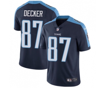 Nike Tennessee Titans #87 Eric Decker Navy Blue Alternate Men's Stitched NFL Vapor Untouchable Limited Jersey