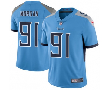 Nike Tennessee Titans #91 Derrick Morgan Light Blue Team Color Men's Stitched NFL Vapor Untouchable Limited Jersey