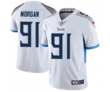 Nike Tennessee Titans #91 Derrick Morgan White Men's Stitched NFL Vapor Untouchable Limited Jersey