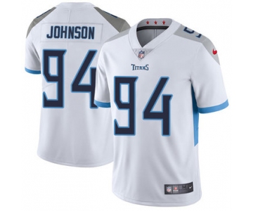 Nike Tennessee Titans #94 Austin Johnson White Men's Stitched NFL Vapor Untouchable Limited Jersey