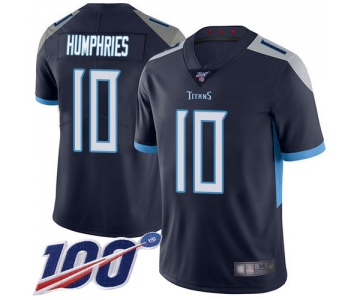 Nike Titans #10 Adam Humphries Navy Blue Team Color Men's Stitched NFL 100th Season Vapor Limited Jersey