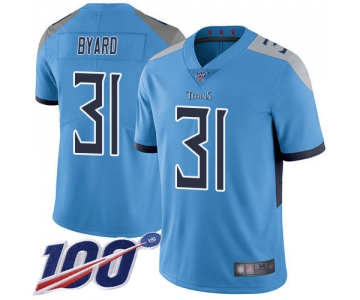 Nike Titans #31 Kevin Byard Light Blue Alternate Men's Stitched NFL 100th Season Vapor Limited Jersey