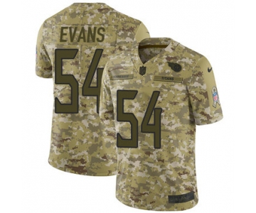Nike Titans #54 Rashaan Evans Camo Men's Stitched NFL Limited 2018 Salute To Service Jersey