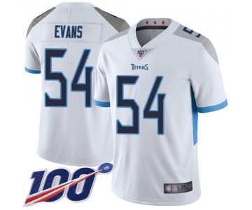 Nike Titans #54 Rashaan Evans White Men's Stitched NFL 100th Season Vapor Limited Jersey