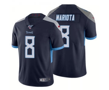 Nike Titans 8 Marcus Mariota Navy 100th Season Vapor Untouchable Limited Jersey